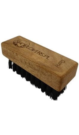szczotka do czyszczenia butow hard sneaker brush cleaning skora zamsz nubuk podeszwy sneaker cleaning akcesoria pielegnacja obuwia suede nubuck brush doczyszczanie zabrudzen streetwear shoe care drewniana oprawka premium Shoelovers.pl HARD