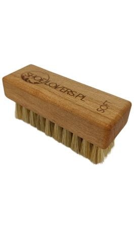szczotka do czyszczenia butow medium sneaker brush cleaning skora zamsz nubuk pielegnacja obuwia suede nubuck brush rozczesywanie materialu polerowanie woskow leather shoe care akcesoria  zabrudzen drewniana oprawka premium Shoelovers.pl SOFT