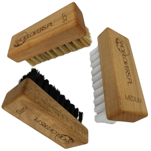 zestaw szczotek do czyszczenia butow sneakers skora zamsz nubuk podeszwy sneaker brush cleaning kit soft medium hard pielegnacja obuwia akcesoria shoe care rozczesywanie suede nubuck renowacja streetwear premium Shoelovers.pl profesjonalny