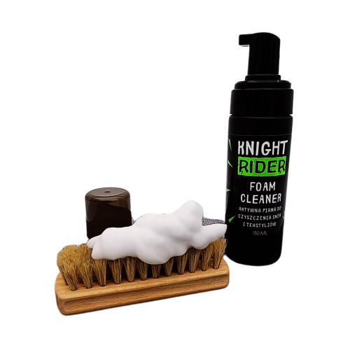 Knight Rider pianka do czyszczenia skór i tekstyliów 150ml kombinezonu motocyklowego kurtki butów motocyklisty moto motocykl bmw yamaha honda suzuki motocyklista motocyklistka motocykl