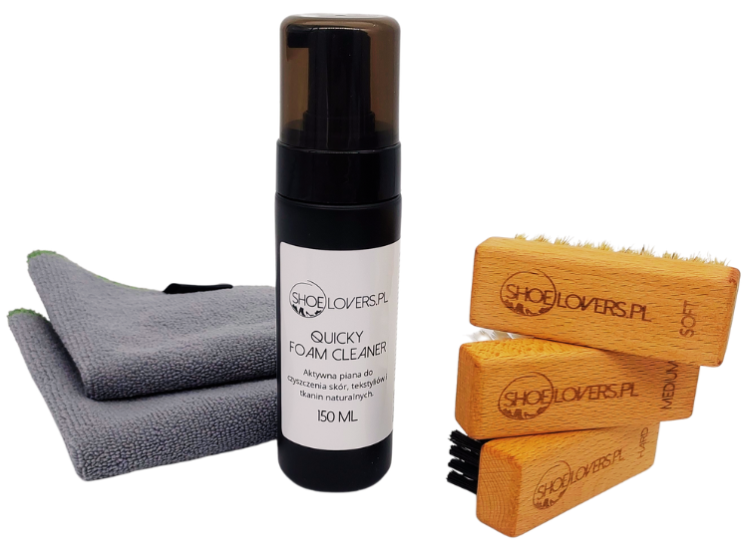 zestaw do czyszczenia sneakersow sneaker cleaning kit pielęgnacja obuwia sportowego czyszczenie trampek buty streetwear akcesoria szczotka preparat foam cleaner renowacja podeszwy odswiezanie sneaker care premium Shoelovers.pl profesjonalny produkt