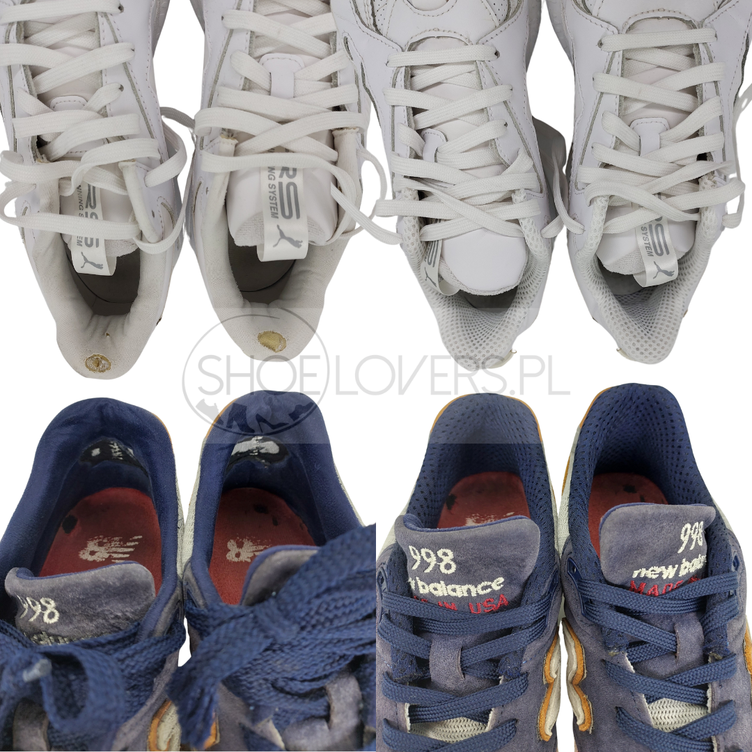 buty naprawa zapiętek materiału wymiana dziury szycie łata łatki zapiętkowe wyściółka